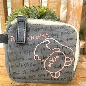 Vintage San-X Rilakkuma Coin ZIP Bag NWD